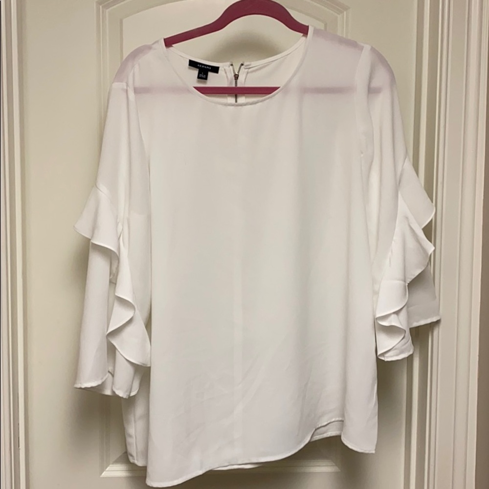 Alfani White Flowy Top